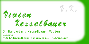 vivien kesselbauer business card